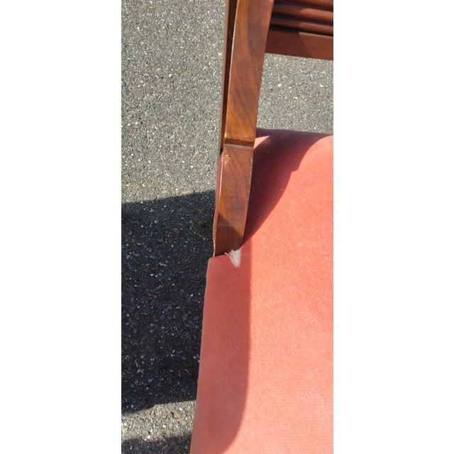Blush Fine Set 5 Victorian Parlor Chairs in a Blush Tone Upholstery For Sale - Image 8 of 12