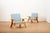 Armchairs with Wooden Frame and Seat and Back in Fabric, Set of 2 For Sale - Image 12 of 12