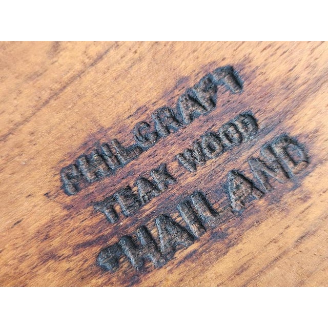 Vintage Teak Wood Valet Tray or Trinket Dish For Sale - Image 10 of 10