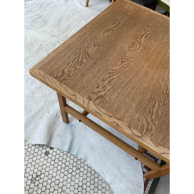 Borge Mogensen (Attr.) for FDB Mobler Danish Oak Side Table 1965 For Sale - Image 10 of 13