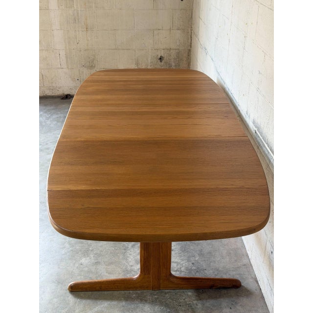 Wood In Style of Skovby Extendable Dining Table With 1 Leaf Danish Mid-Century Modern 1960s For Sale - Image 7 of 11