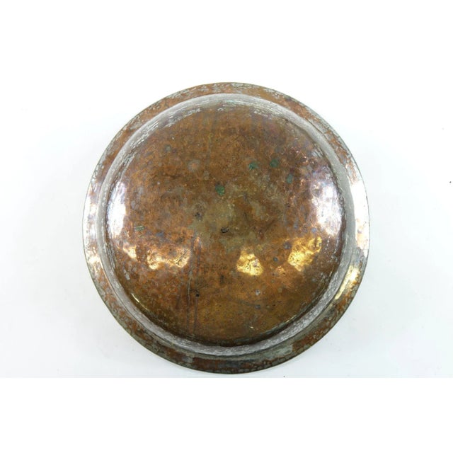 Rustic 19th Century Hammered Copper Bowl For Sale - Image 3 of 3