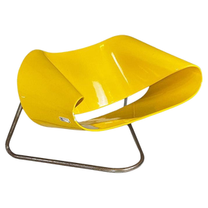 CL9 Ribbon Lounge Chair in Yellow by Franca Stagi and Cesare Leonardi for Elco, 1969