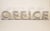 A brilliantly executed early large Art Deco font 3-Dimensional "OFFICE" roof sign of highest quality thick channeled...