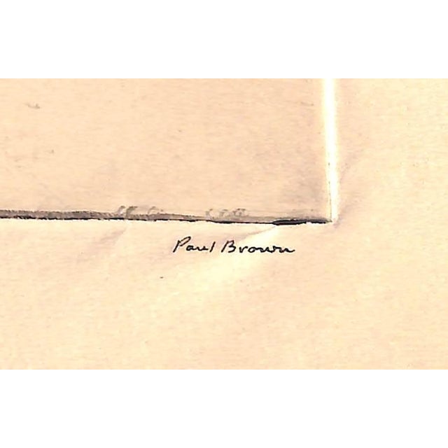 Traditional Late 20th Century Paul Brown "Out Into Space" Steeplechaser Drypoint Etching For Sale - Image 3 of 4