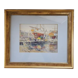 Justin Faivre Painting "Under Repair"