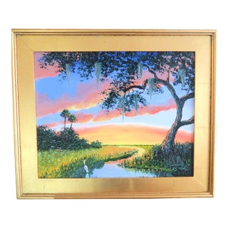 "Sunrise" - Original Signed Oil on Canvas by Mark Stanford, Premier Contemporary Artist For Sale
