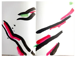 Pierre Tal-Coat, Abstraction 4 Diptych for DLM, 1965, Lithograph