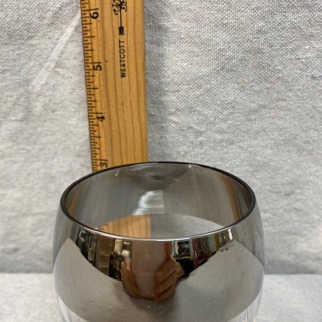 Silver Band Roly Poly Cocktail Glasses - Set of 7 For Sale - Image 9 of 10