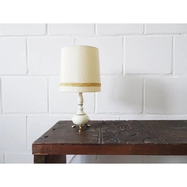 Table Lamp with Brass Foot, 1960s For Sale - Image 11 of 13