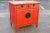 1950's Mid Century Chinoise Style Red Cabinet For Sale - Image 11 of 13