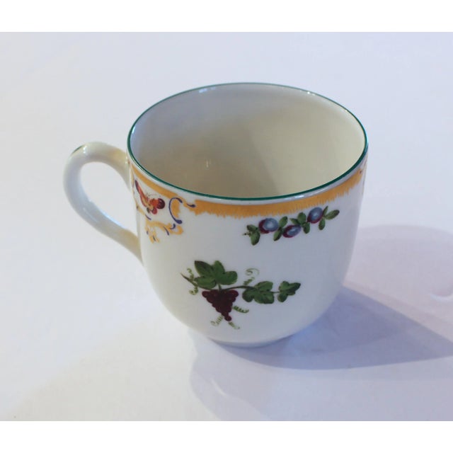 Mottahedeh Late 20th Century Set of 10 Cups & Saucers by Mottahedeh For Sale - Image 4 of 8