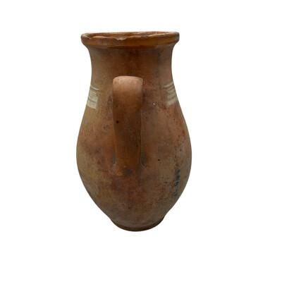 This antique one-handle terra cotta vessel from Hungary is a wonderful addition to any Farmhouse decor. The rustic pottery...