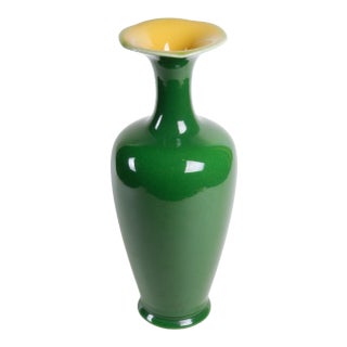 Rockwood Vase With Green High Glaze, American Art Pottery For Sale
