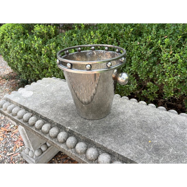 Silver Late 20th Century Modernist Silver Plated Champagne Bucket Designed by Larry Laslo For Sale - Image 8 of 9
