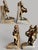 Metal Antique Art Deco Flapper Girl Spelter Bookends-Loie Fuller-Bronze Finish-Pair For Sale - Image 7 of 11