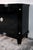 Art Deco Sideboard, 5 Drawers in the Center, Black High-Gloss Lacquer with Metal Emblems, 1930s For Sale - Image 4 of 12