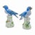 Chinoiserie Vintage Chelsea House Blue Bird Figurines – A Pair For Sale - Image 3 of 6