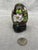 Vintage Cloisonne Egg and Wood Stand For Sale - Image 9 of 12