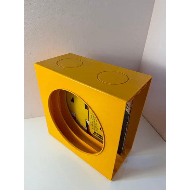 Yellow Record Stand from Schweizer Design For Sale - Image 4 of 6