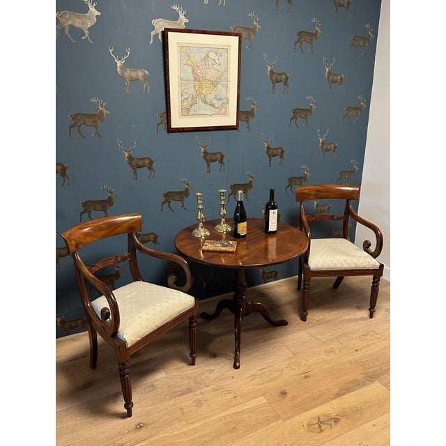 Brown Tilt Top Table in Mahogany For Sale - Image 8 of 9