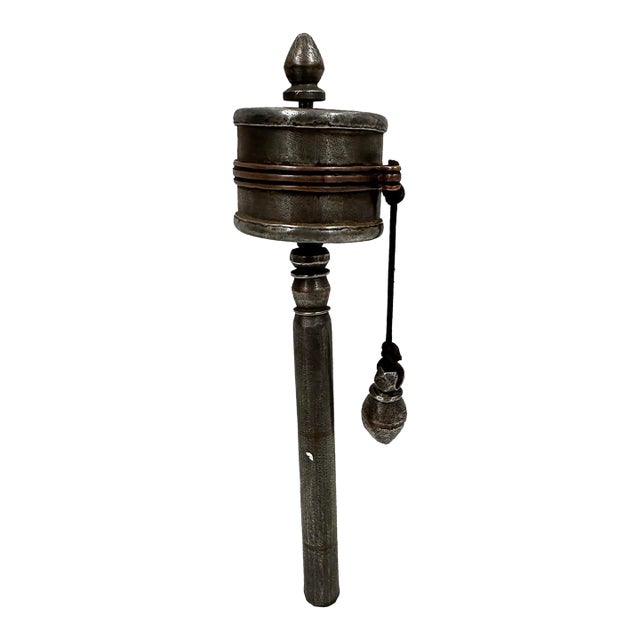 Tibetan Buddhist Handcrafted Handheld Spinning Prayer Wheel For Sale