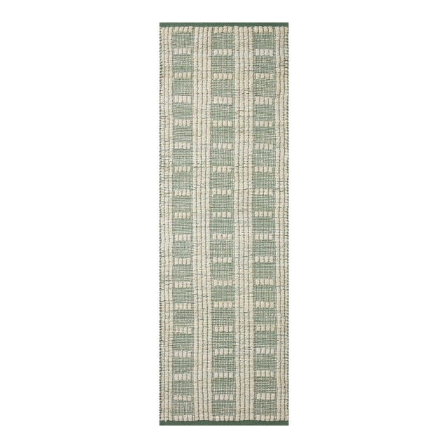 Angela Rose x Loloi Colton Ivory / Sage 2'-6" x 8'-0" Runner Rug For Sale