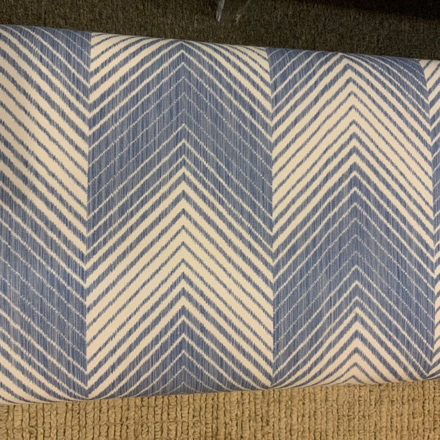 2020s Brunshwig & Fils Custom Fabric Bench For Sale - Image 5 of 5