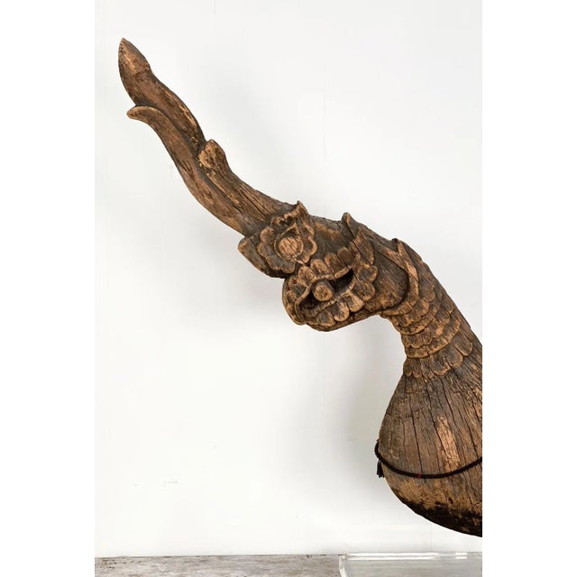 Asian Antique Circa 18th - 19th Century Temple Roof Eave, Thailand For Sale - Image 3 of 9