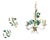Italian Hand-Painted Tole Floral Chandelier with Matching Wall Sconces, 1960s, Set of 3 For Sale