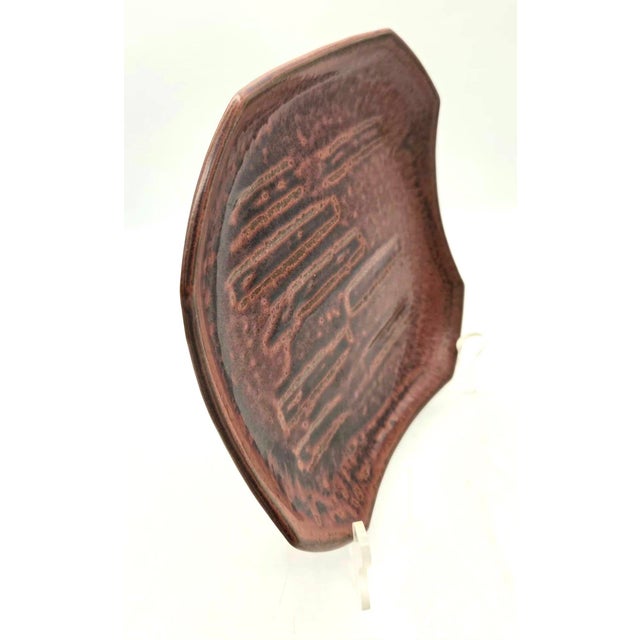 Mid 20th Century Glazed Stoneware Decorative Plate For Sale In Miami - Image 6 of 11