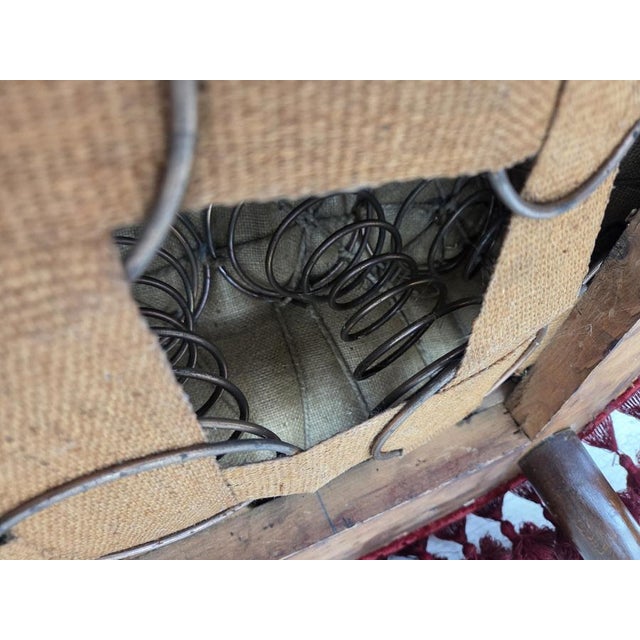 Danish Armchair in Velour with Beech Legs, 1950s For Sale - Image 15 of 18