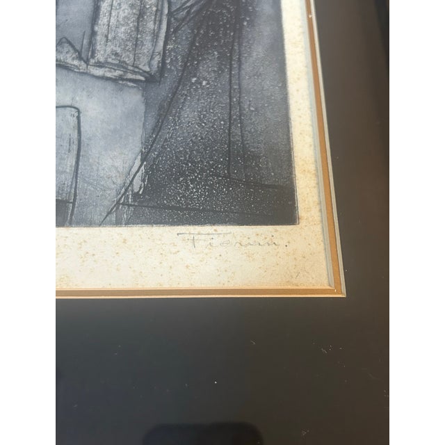 Abstract 1960’s Original Marcel Fiorini Abstract Expressionist Lithograph For Sale - Image 3 of 5