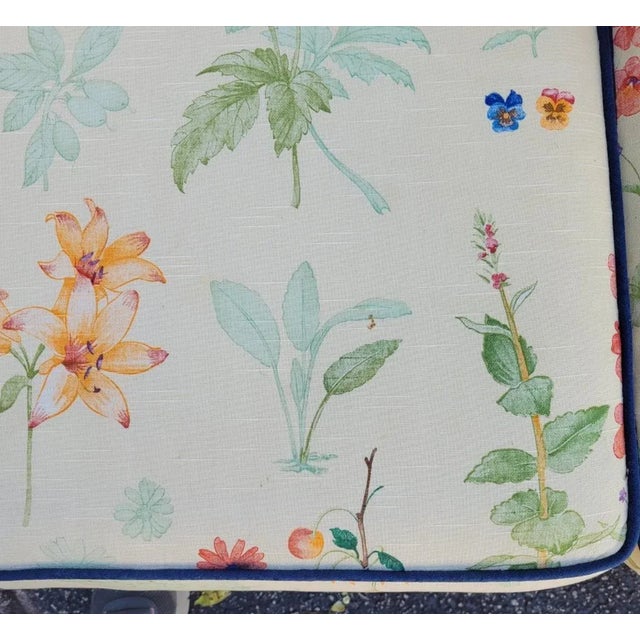 Vintage Botanical Print Loveseat in Waverly “Second Spring” Upholstery, Century Furniture For Sale - Image 15 of 15