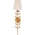 Julie Neill for Visual Comfort Signature Avery 26" Sconce Antique Gold Leaf with Linen Shade For Sale