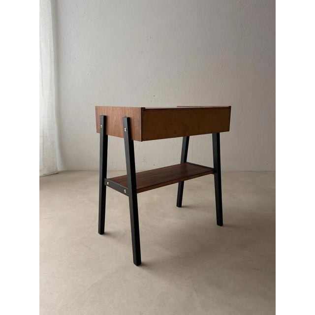 Scandinavian Chest of Drawers in Teak and Black Beech For Sale - Image 9 of 11