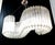 1970s Vintage Murano Chandelier with Its Letter S Shape with Murano Prism Glass, Venice, Italy For Sale - Image 5 of 18