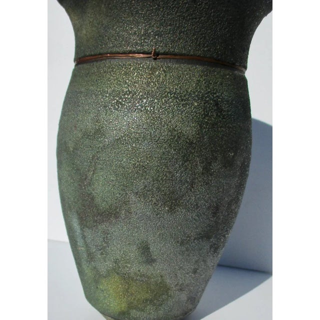 Mid-Century Modern Stone Ware Art Pottery by Rhonda Clearlock For Sale - Image 3 of 8