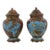Antique Japanese Meiji Cloisonne Enamel Covered Jars For Sale