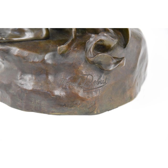 Marcel Debut, Sculpture of Aladdin and the Magic Lamp, Bronze For Sale - Image 10 of 12