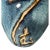 Ceramic Vintage Japanese Tokkuri Sake Bottle Blue Glaze Studio Pottery Vase For Sale - Image 7 of 9
