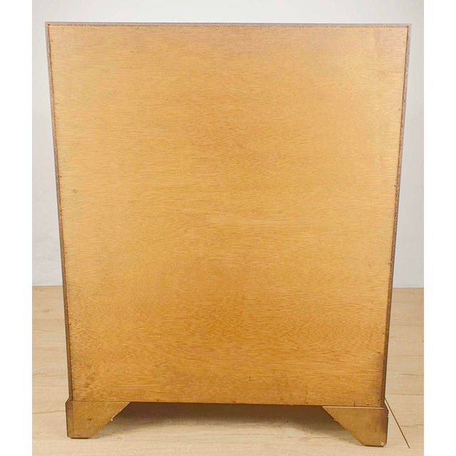 Vintage Writing Bureau Desk in Leather and Mahogany, 1960 For Sale - Image 16 of 18