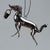 Art Nouveau German Greyhound with Basket in Silvered Glass For Sale - Image 15 of 18