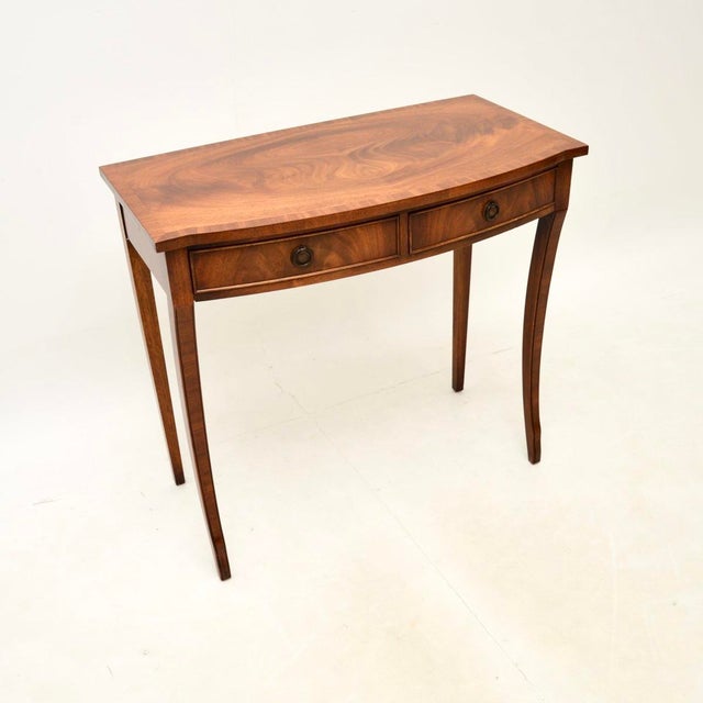Brown Vintage Regency Style Console Table, 1950 For Sale - Image 8 of 8