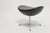 Mid 20th Century Arne Jacobsen Black Leather Egg Chair with Ottoman for Fritz Hansen For Sale - Image 14 of 15