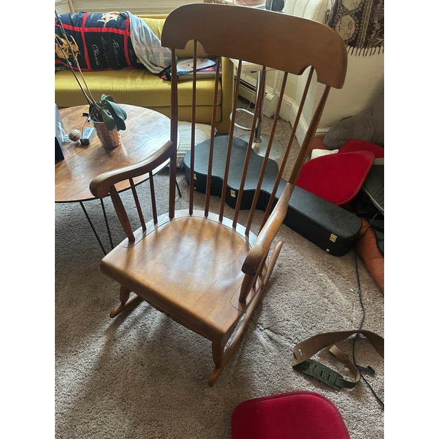 Nichols & Stone Mid 19th Century Nichols & Stone Rocking Chair For Sale - Image 4 of 5