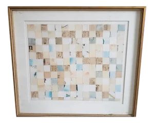 1978 Abstract Collage Numbered 31 by Keith Morrow Martin, Framed
