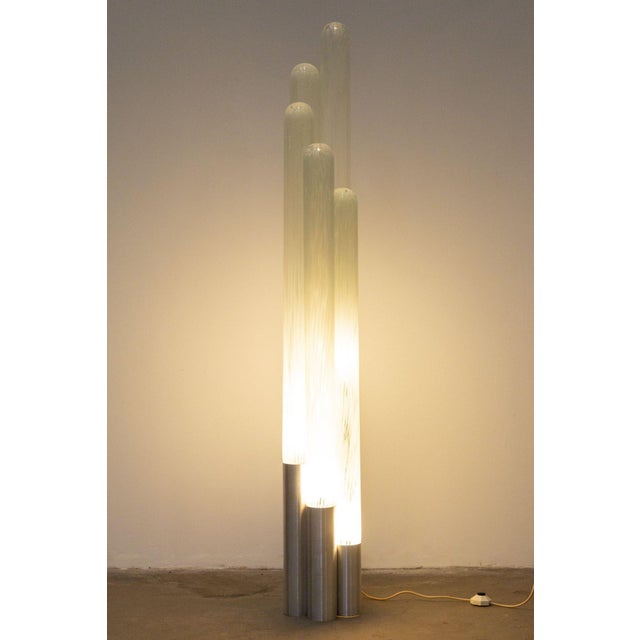Five-Stem Murano Glass Floor Lamp, Italy For Sale - Image 12 of 12