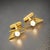 Contemporary 1990s Mikimoto Estate Akoya Pearl Cufflinks Overlay 14k Gold, 2 Pieces For Sale - Image 3 of 11