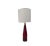 Lamp Scandinavian Red Glass Lamp from Kastrup, Denmark, 1959 For Sale